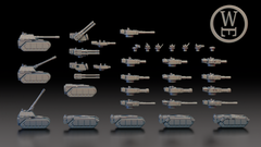 Brittanican Operations Vehicles Set Available in 6mm and 10mm Scale for Tabletop Wargaming