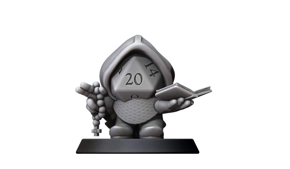 D20 Cleric Construct Hero (Small) by Minitaurus for Tabletop Games, Dioramas and Statues, Available in 15mm, 28mm, 32mm, 32mm heroic, 54mm and 75mm Statue Scale