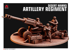 Desert Hawks Artillery Regiment Human Defense Force. Sculpted by Red Pilgrim 32mm Scale for popular wargames.