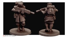 Desert Hawks Frontline Team Defense Force Elite Squad of five Available in bits. 32mm Scale for popular wargames. (Copy)
