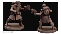 Desert Hawks Frontline Team Defense Force Elite Squad of five Available in bits. 32mm Scale for popular wargames. (Copy)