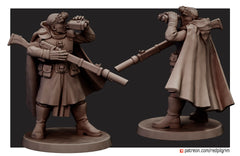 Desert Hawks Sniper Team Defense Force Elite Squad of Three or Available in bits and individually. 32mm Scale for popular wargames.