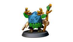 D20 Druid Construct Hero (Small) by Minitaurus for Tabletop Games, Dioramas and Statues, Available in 15mm, 28mm, 32mm, 32mm heroic, 54mm and 75mm Statue Scale