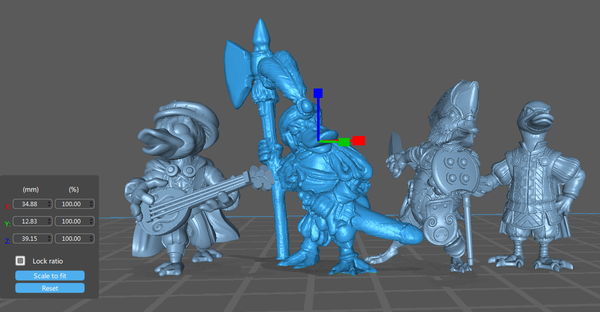 Duck Lord 3A Duck-Folk, Aarakocra Khanard Fantasy Style Noble and Trader NPC by Goonmaster Games for Tabletop Games, Dioramas and Statues, Available in 15mm, 28mm, 32mm, 32mm heroic, 54mm and 75mm Statue Scale