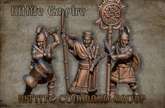 Hittite Command Group, Historical and Fantasy Wargaming Sculpted by Red Copper Miniatures for Tabletop Games, Dioramas and Statues, Available in 15mm, 20mm, 28mm, 32mm, 54mm and 75mm Statue Scale