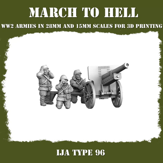 Imperial Japanese Army (IJA) TYPE 96 From 3DBreeds March to Hell Range for Tabletop Games, Dioramas and Statues, Available in 15mm, 20mm, 28mm, 32mm, 32mm heroic, 54mm and 75mm Scale