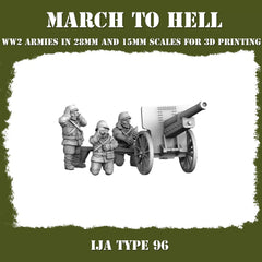 Imperial Japanese Army (IJA) TYPE 96 From 3DBreeds March to Hell Range for Tabletop Games, Dioramas and Statues, Available in 15mm, 20mm, 28mm, 32mm, 32mm heroic, 54mm and 75mm Scale