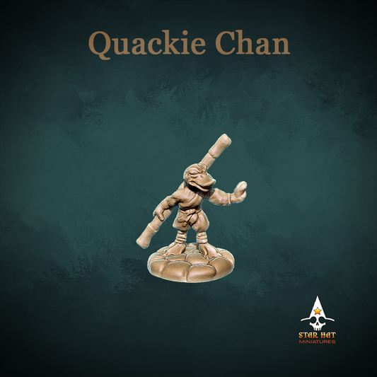 Quackie Chan Duck-Folk, Aarakocra Khanard Eastern Monk, Master Martial Artist by Star Hat Miniatures for Tabletop Games, Dioramas and Statues, Available in 15mm, 28mm, 32mm, 32mm heroic, 54mm and 75mm Statue Scale