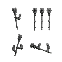 2 Handed Power Mauls Pack of Six For Sci Fi Battle Brother Space Warrior Marines Eternal Pilgrims by Greytide Studios. Available in Modern and Classic Scale for 28mm-32mm Tabletop Wargaming