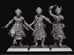 Sun-Wukong Shabti  Available in Ogre Scale 40mm or Giant Size (75mm to top of head) Huge Miniature by Raven Twins, Perfect for 28mm, 32mm and larger games! With Two Katanas