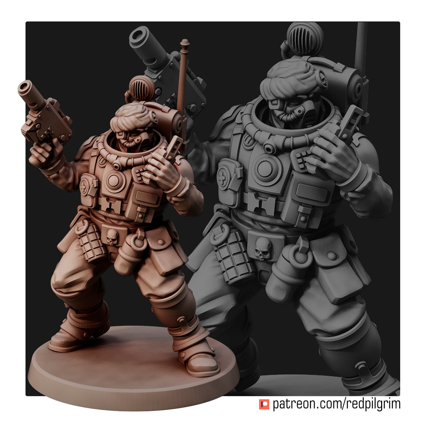 Desert Hawks Command Team Human Defense Force Elite Squad of five Available in bits. 32mm Scale for popular wargames.
