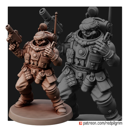 Desert Hawks Command Team Human Defense Force Elite Squad of five Available in bits. 32mm Scale for popular wargames.