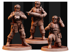 Desert Hawks Artillery Regiment Human Defense Force. Sculpted by Red Pilgrim 32mm Scale for popular wargames.