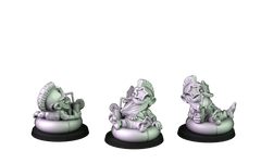 Pool Party Dwarf Slayer In Floaty Ring Sculpted by Crosslances Miniatures for Tabletop Games, Dioramas and Statues