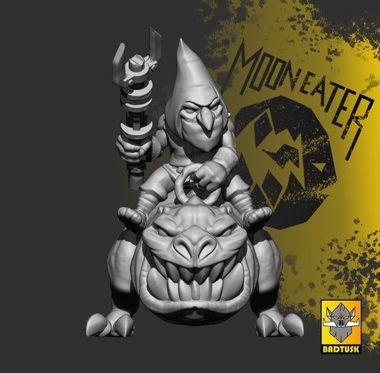 Goblin Boss Sculpted by Bad Tusk Miniatures for Tabletop Games, Dioramas and Statues