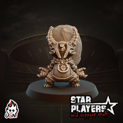 Squirrel Bourne The First Fantasy Football Star Player Sculpted by Ugni Miniatures for Tabletop Games, Dioramas and Statues