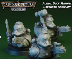 Astral Marine Hardhead Warrior Sergeant - Intercessor Sgt Rubber Duck Parody - 32mm