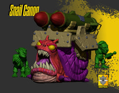 Snail Can Goblin Artillery Beast Sculpted by Bad Tusk Miniatures for Tabletop Games, Dioramas and Statues