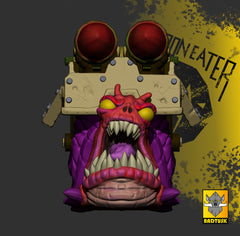 Snail Can Goblin Artillery Beast Sculpted by Bad Tusk Miniatures for Tabletop Games, Dioramas and Statues