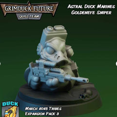 Astral Marine Goldeneye Sniper - Eliminator Rubber Duck Parody - 32mm