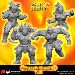 Super Human Fantasy Football Team Blitzer's by Rako Vendetta Miniatures for Tabletop Games, Dioramas and Statues